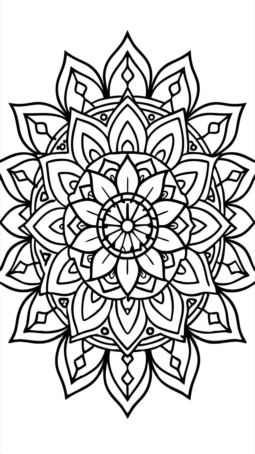 pages à colorier mandala de soulagement du stress